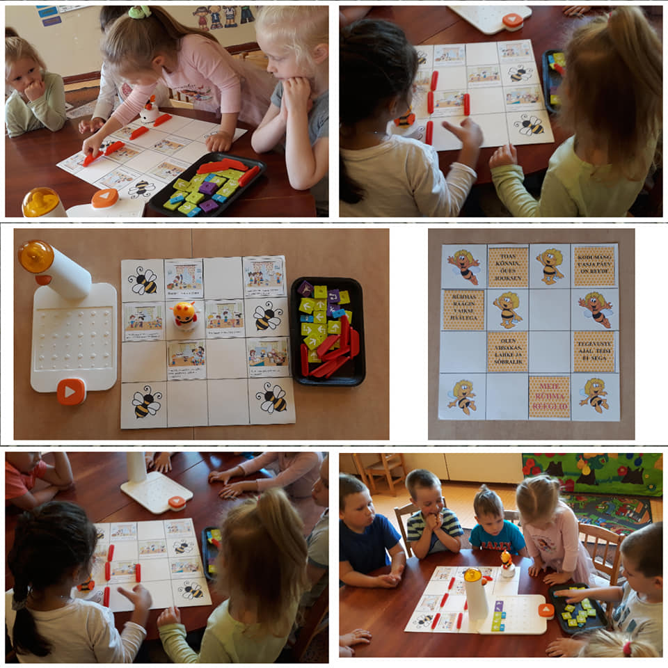 cross-curricular coding games in Estonia kindergarten
